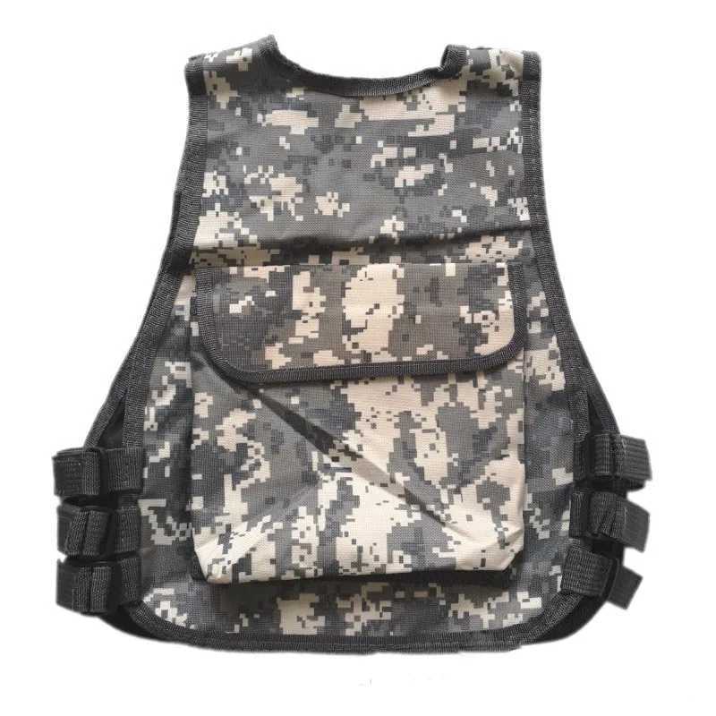 Children Combat Vest Kids Camouflage Multiple Pockets Hunting CS Shooting Jacket Hunting Tactical Waistcoat Training GearXJ250219