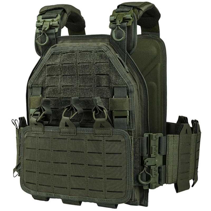 YAKEDA Camo Vest Outdoor Hunting Plate Carrier Protective Adjustable Vest Airsoft Carrier Combat EquipmetXJ250219
