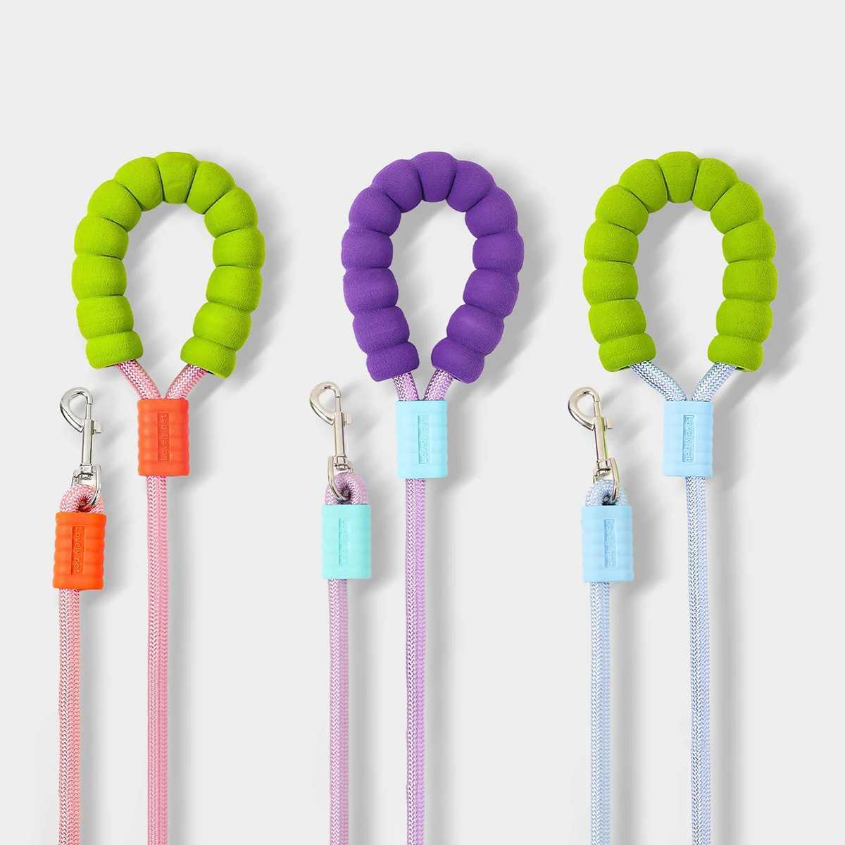 150cm Long Dog Leash with Foam Handle Cushioning Shock-Absorbing Elastic Alloy Buckle Durable Comfortable Rope for WalkingXJ250218