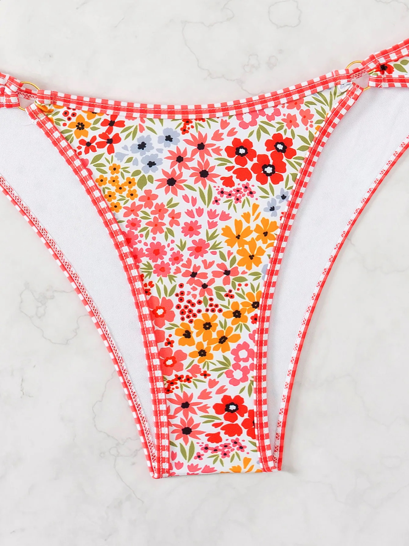 Womens Strapless Sexy Bikini Set Blue and White Porcelain Printed 2 Piece Swimsuit 2024 Summer Beach Vacation Bathing Suit 250217