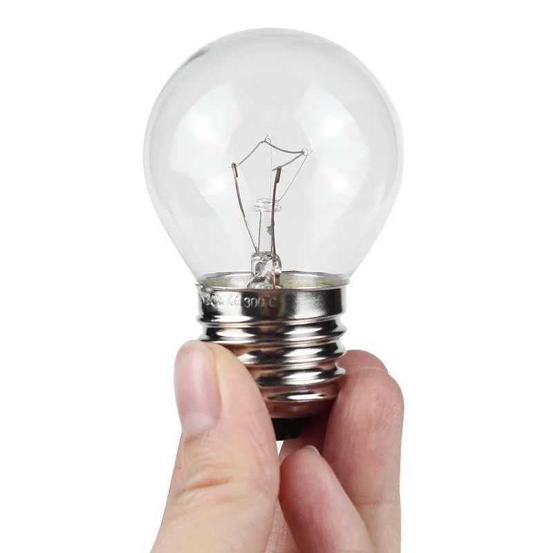 6 PACK G45 Golf Ball Mini Globes Round Light Bulbs 40 Watt E27 Small Appliance Replacement Incandescent for Oven Microwave Z250219