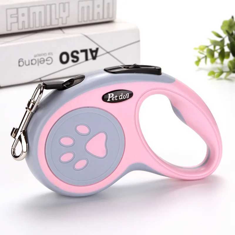 3/5M Nylon Dog Leash Automatic Retractable Durable Cat Lead Extending Puppy Walking Running Traction Roulette For Small DogsXJ250218