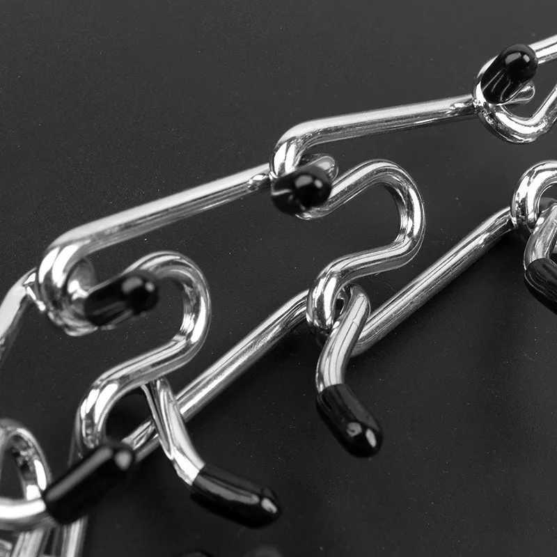 Dog anti pull training collar with adjustable LTI size iron equipped with chrome fork training suffocation clip and rubber tip pet supply W250219