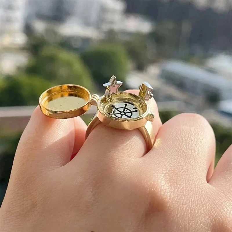 R2LE Can Be Opened BFF Ring Vintage Finger Ring Adjustable Open Silver Color Rings Trend Mens And Womens Jewelry GiftXJ250219