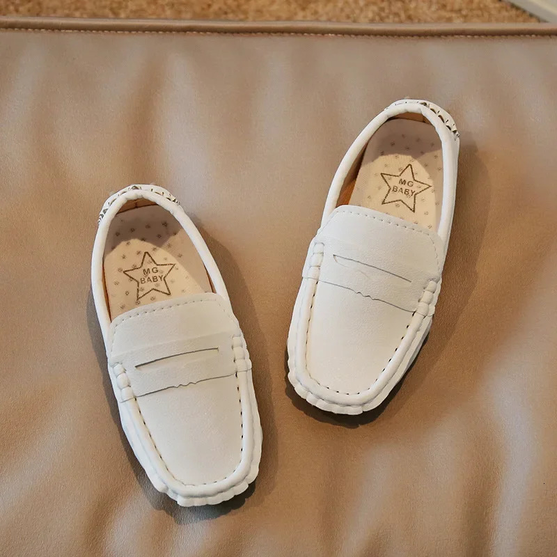 PU Leather Boys Casual Boat shoes Slip on Moccain Loafers Shoes Kids Low Top 1 to 12 Years Children Sneaker Boy F10092 250219