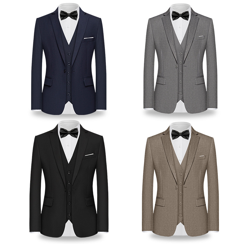 H617 Men's suit business casual groom wedding dress