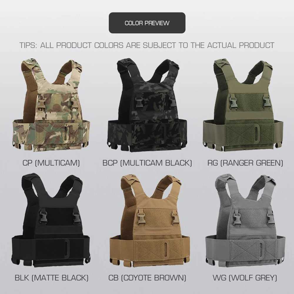 FCPC Tactical Vest Ferro Airsoft Plate Carrier Lightweight Folding Breathable Portable Hunting Mag Pouch Army EquipmentXJ250219