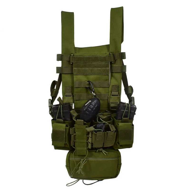 600D Tactical Chest Vest D3 Military Chest Rig Tactical Vest MOLLE System Light-weight Quick-release WarGame PaintballXJ250219
