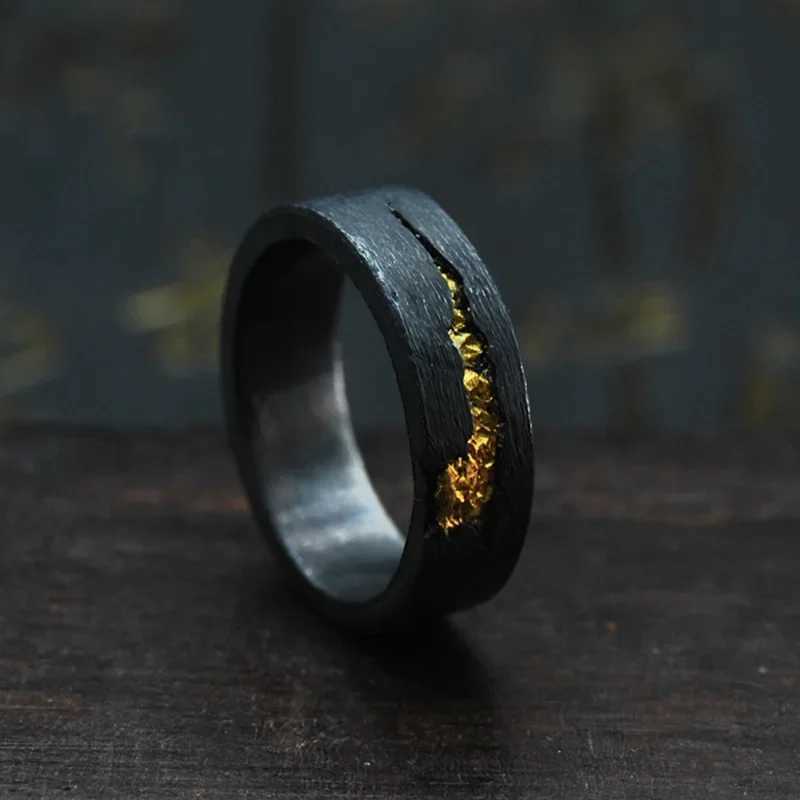 Black Sandblasted Meteorite 8mm Tungsten Carbide Ring for Men and Women Wedding Engagement Ring Anniversary Gift UnisexXJ250219