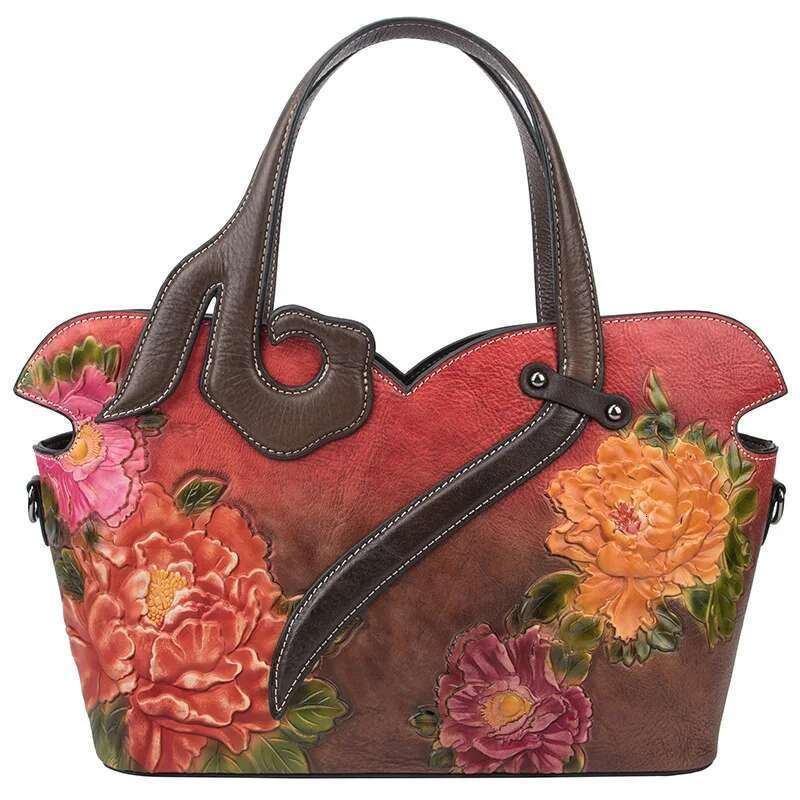Small Retro Woman Genuine Bag Vintage Ral Shoulder Bags For Women 2024 New Handmade Real Cow Leather Handbag Female