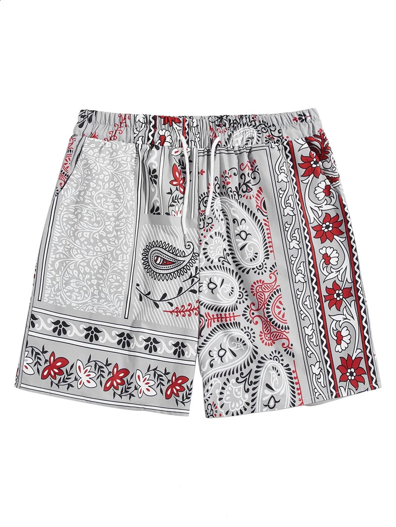 Mens Lightning Graphic Print Drawstring Casual Summer Beach Shorts Hawaii Surfing Short Pants Swim Trunks Y2k Leisure 250217