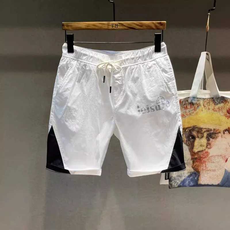 Men's Shorts Summer Casual Pants Shorts Mens Printed Basketball Sports Breathable Loose Elastic Cropped Beach Pants z250219