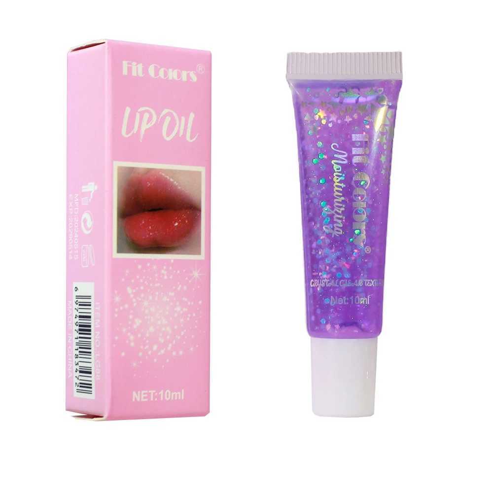 Fit Colors 6 color l Glitter Warm Change soft smooth silky jelly Lip Oil Moisturizing Mirror Lip Gloss Christmas Lip MakeupW250219