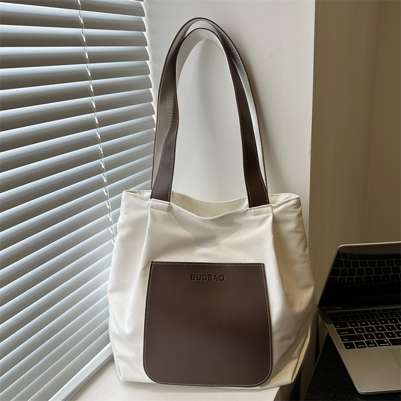 Canvas Commuter for Women 2025 New Large Capacity Handbag, Casual Student Shoulder Bag, Color Contrasting Diagonal Cross Women's Bag #swissmilita