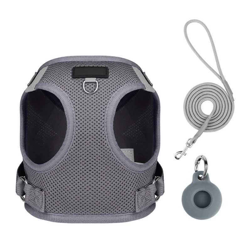 Mesh Cloth Dogs Harness With Leash Adjustable Harness Vest Breathable Collars For Small Large DogsXJ250218