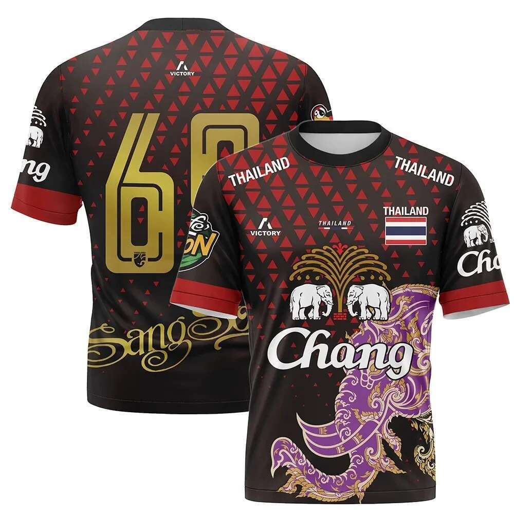 Thailand Chang Elephant 3D Printing Short Sleeves Summer Street T-Shirt for Men High Quality Oversized Breathable T-Shirt for Women