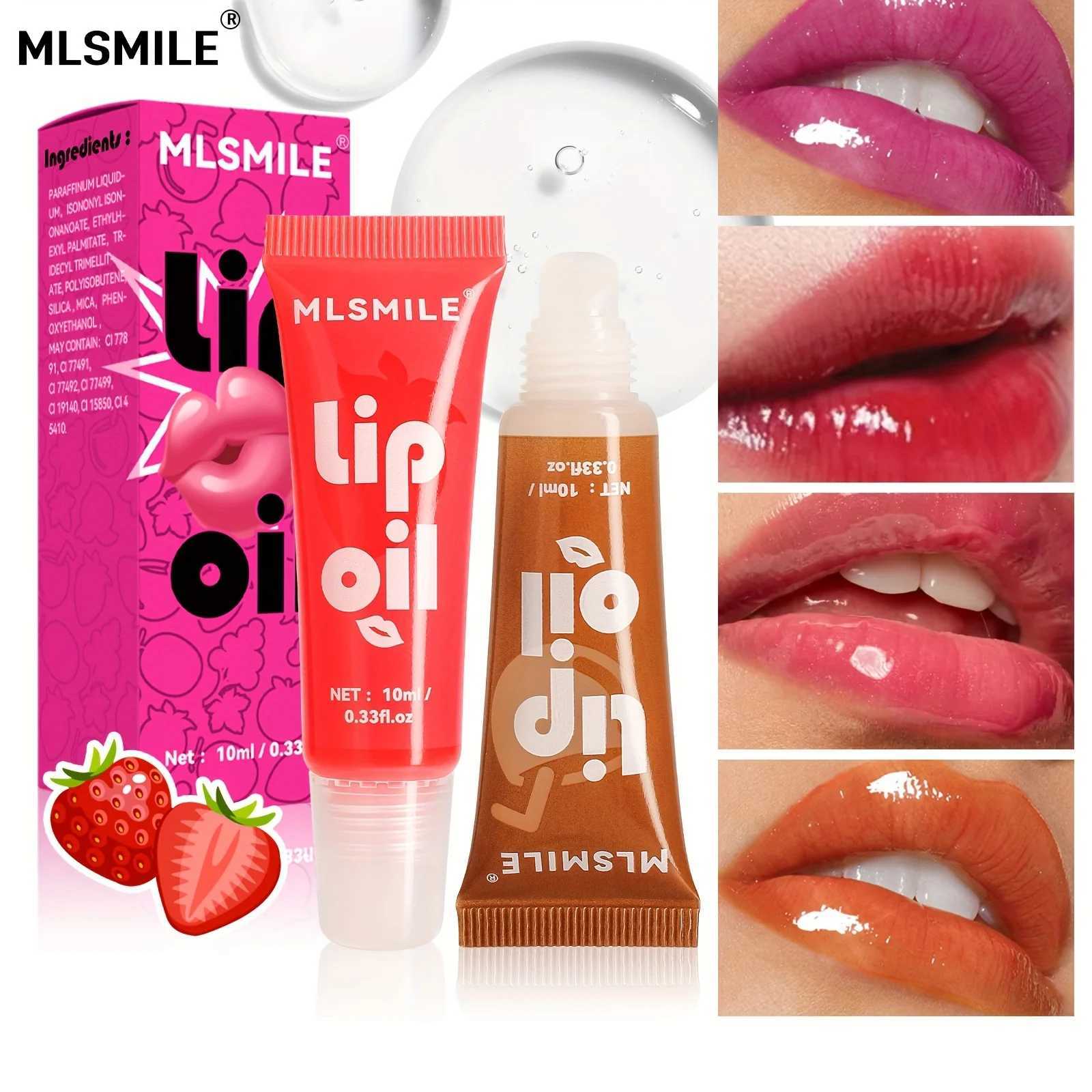Fruit Hydrating Lip Glow Oil Moisturizing Lip Plumper Gloss Transparent Plumping Lip Gloss Lip Oil Lip Balm for Lip CareW250219