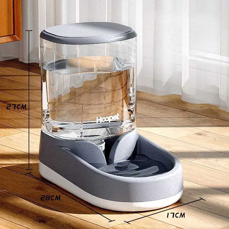 Dog Feeders HOOPET Feeding Drinker Large Capacity Automatic Pet Supplies Wet Dry Dog Cat Feeder Drinking Bowl Dog Food Bowl Pet Supplies H250218