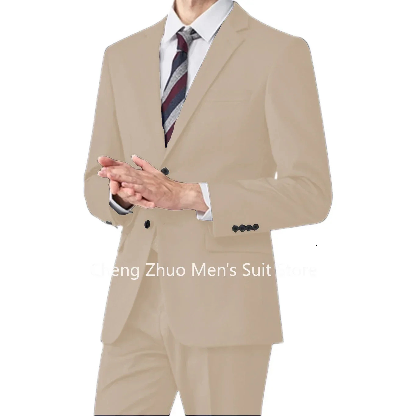 Formal Suit for Men Elegant Mens Suit 2 Pieces Blazer and Pant Set Notched Lapel Tuxedo Suits for Men Business Wedding Dresses 250213