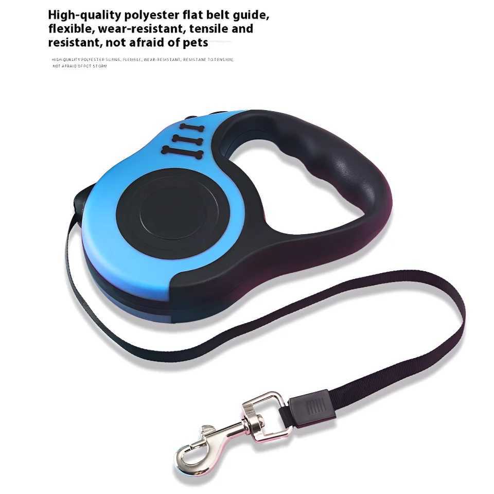 3m 5m Dog traction Leash for Dogs Cat Automatic Retractable Durable Nylon Lead Puppy Outdoor Travel Walking Hiking Traction RopeXJ250218