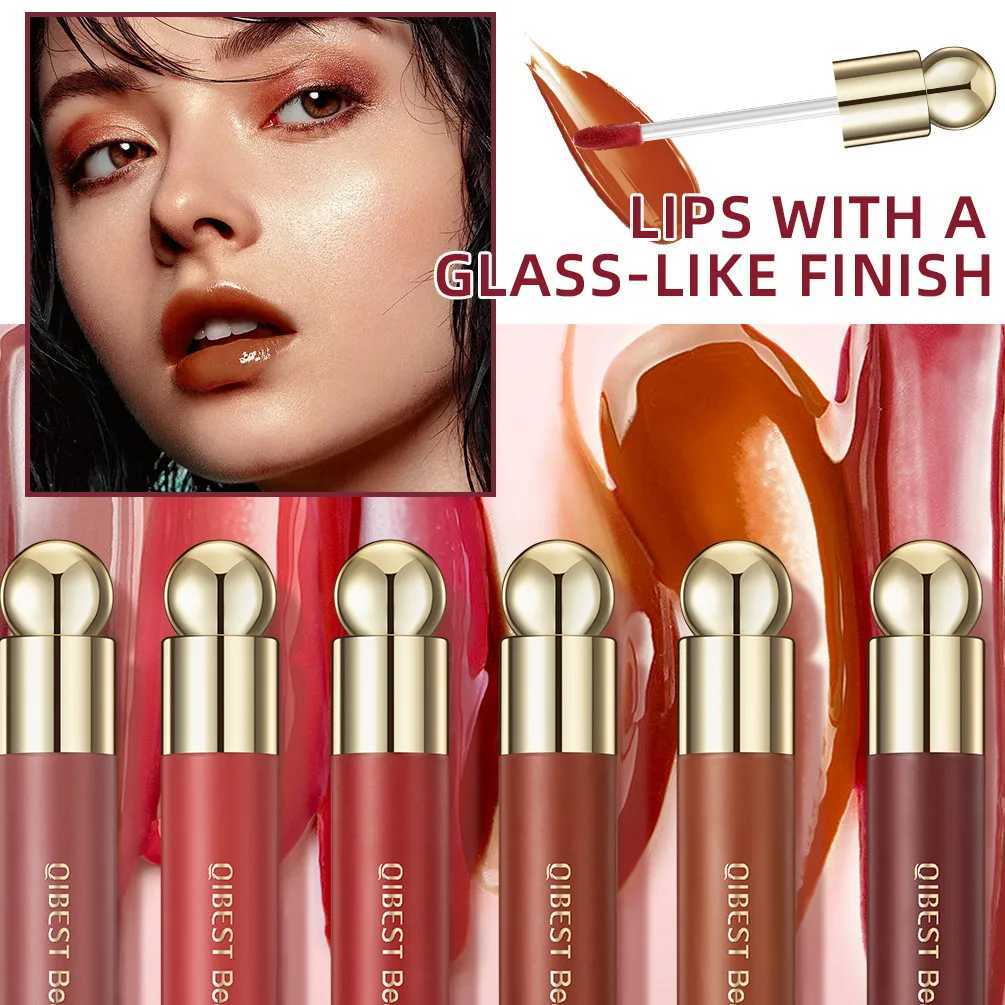 QIBEST mirror gloss jelly gloss mirror moisturizing liquid lipstick shiny lipstick glass lipstickW250219