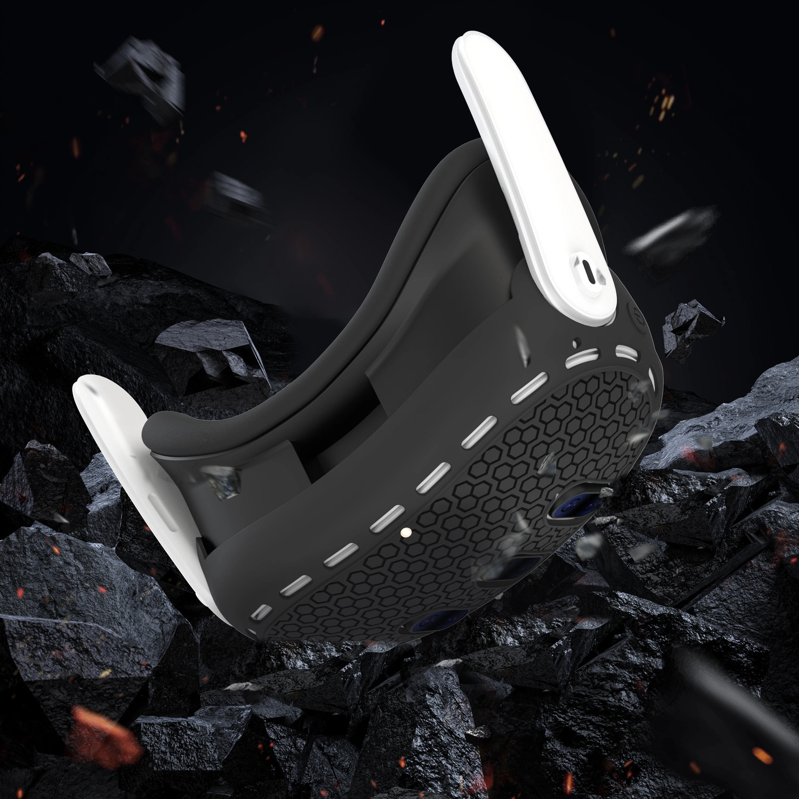 For Meta Quest 3 Silicone Protective Shell 7 IN 1 Set Controller Grip Cover Tempered Glass Film Face Case Lens Cap VR Accessory 240218