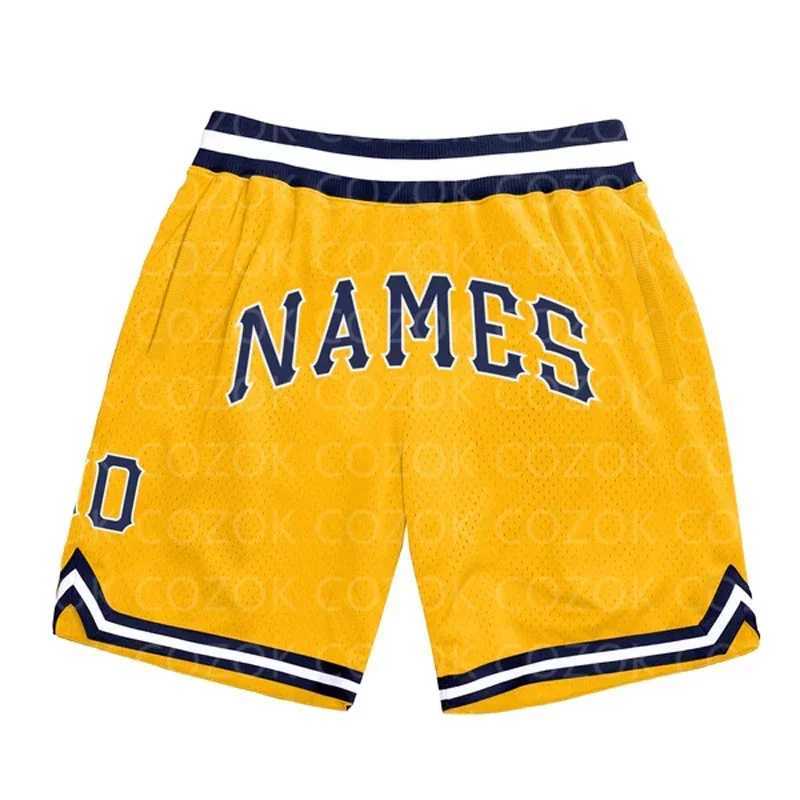 Men's Shorts Custom Yellow Light Authentic Basketball Shorts 3D Printed Men Shorts Your Name Mumber Quick Drying Beach Shorts z250219
