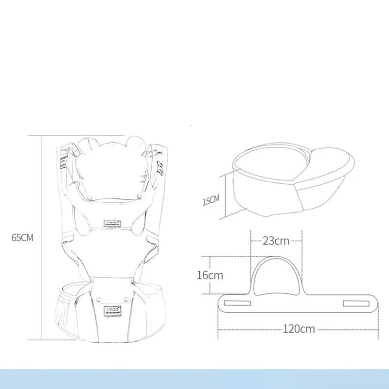 Baby Ergonomic Baby Hipseat Front Facing Kangaroo Baby Wrap Infant Sling Infant Hipseat Waist Baby Gear 250219