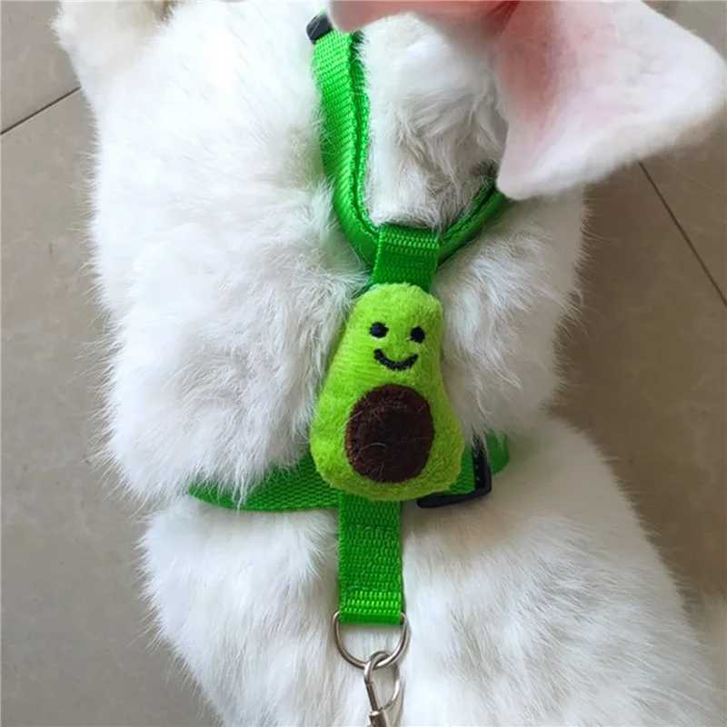 Rabbit Harness and Leash Set Adjustable for Small Animals Ferrets Piggies Hedgehogs Outdoor Walking Cute DecorationsXJ250218