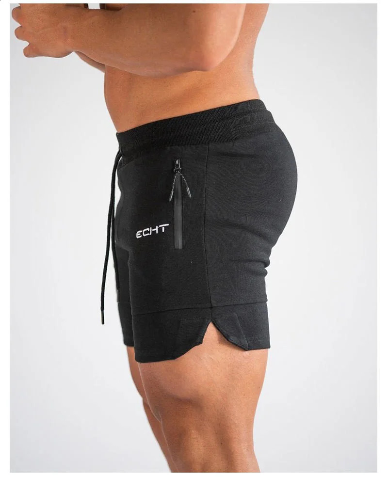 Mens Zip pocket sweatpants Fitness Gyms Shorts Men Summer Running Short Pants Male Jogger mesh Workout Beach sports short pants 250218