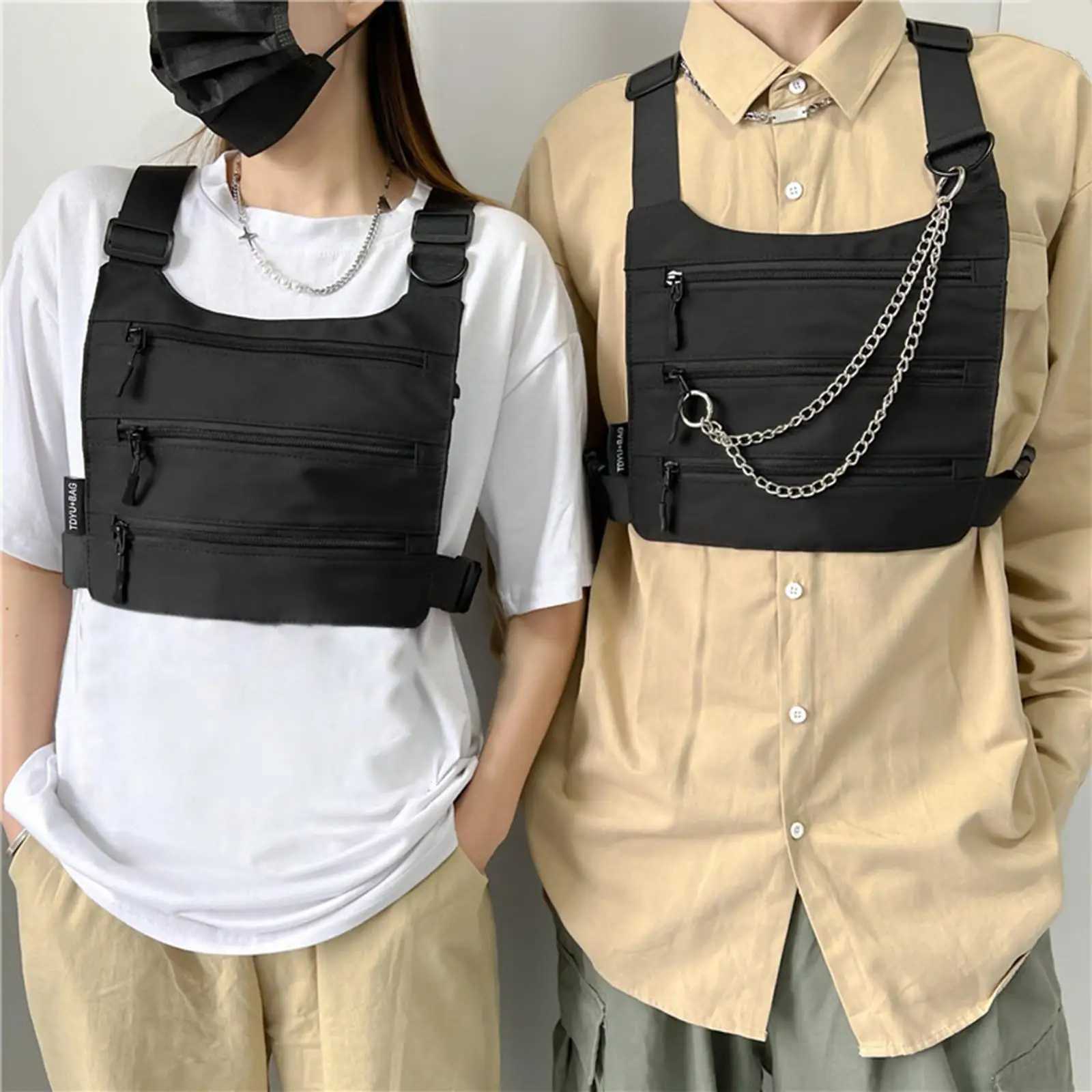 Chest Bags Chest Rig Pack Fashion Male Bag Pocket Vest Bag for LeisureXJ250219