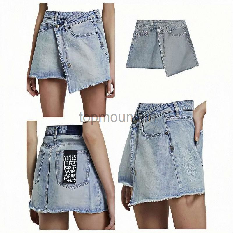 Ksubi Jerans Denim Shorts Womens Light Blue High Waisted Loose Thin With Holes And Tassels Summer Sexy Hot Pants L25072 L2507242QTG