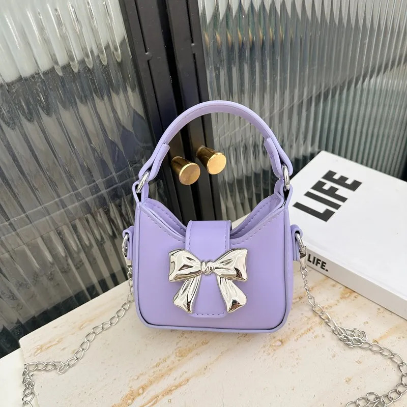 Korean Style Girl Princess Bag Cute Sweet Bow Chain Crossbody Bags for Girls Bowknot Hand Bags Toddler Purses and Handbags Gift 250219
