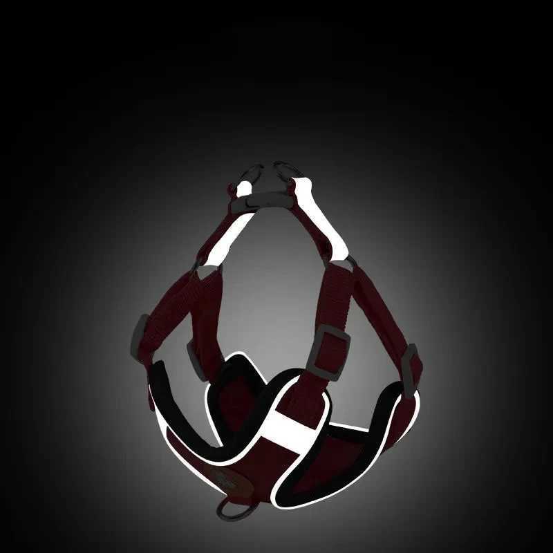 Dog Harness Leash Set Reflective Adjustable Dog Collar Dog Leash Small and Medium Dog Accessories Puppy Harness PomeranianXJ250218