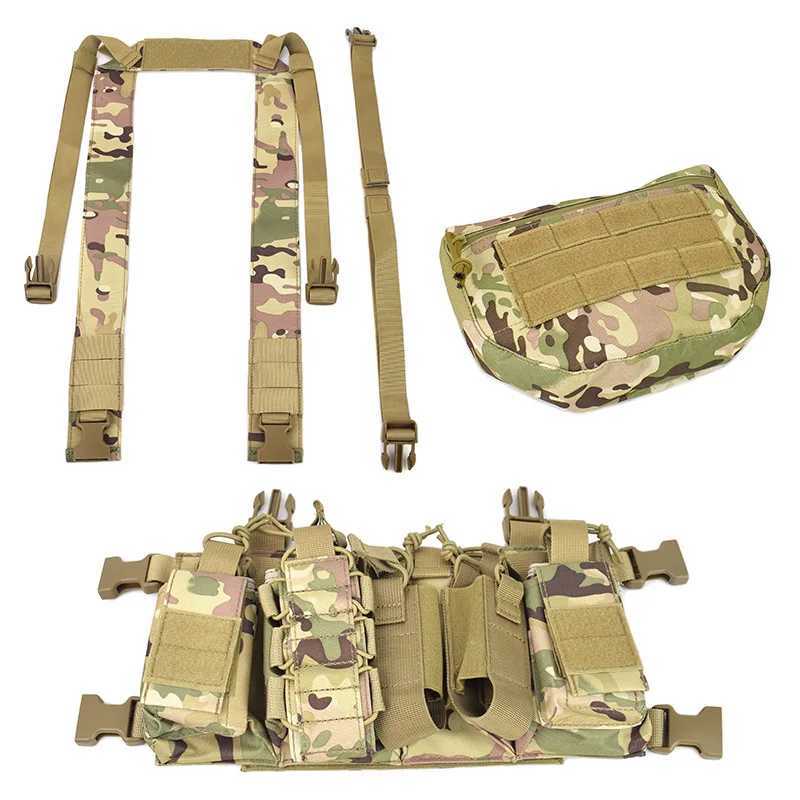 Military Enthusiast Outdoor D3 Tactical Chest Hanging Multifunctional Vest MC Lightweight Bellyband Vest SetXJ250219