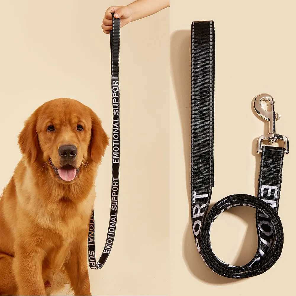 Small Pet Dogs and Cat Leashes Solid color Service Dog Emotional Support Jacquard Leash Reflection Strong Pet Walking TrainingXJ250218