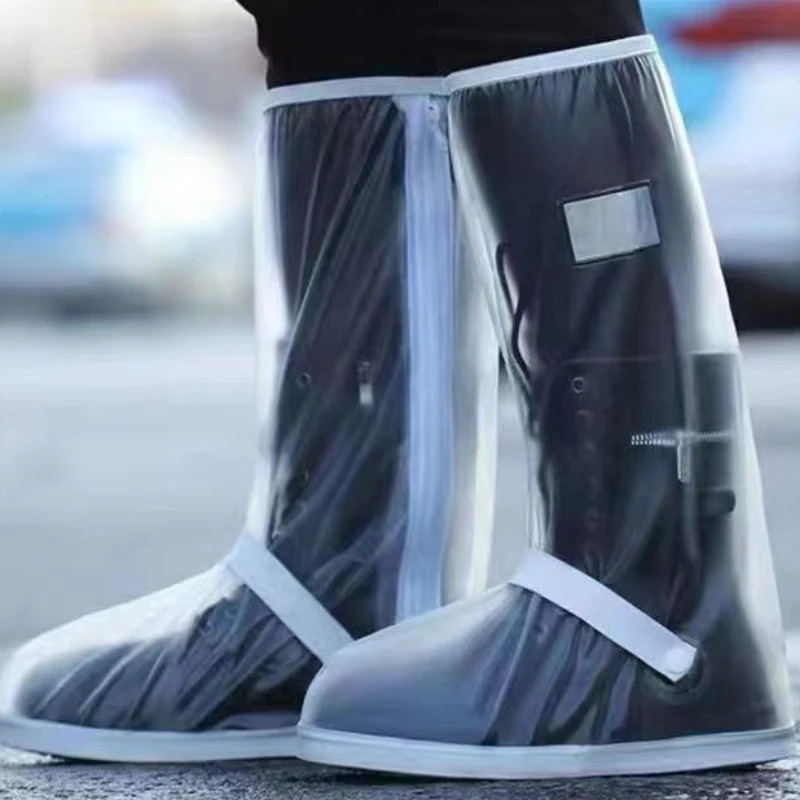 High Cylinder Riding Boots Cover in Rainy Days Rainproof Shoe Anti Slip Thickened Wearresistant Outdoor Sand Resistant 250219