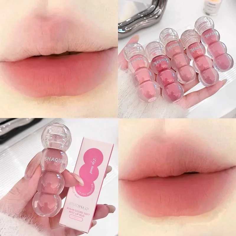 Matte Muse Lip Mud Lipstick Low Saturation Reddish Brown Lip Glaze Non-stick Cup Velvet Ice Candy Lip Tint Makeup Korea CosmeticW250219