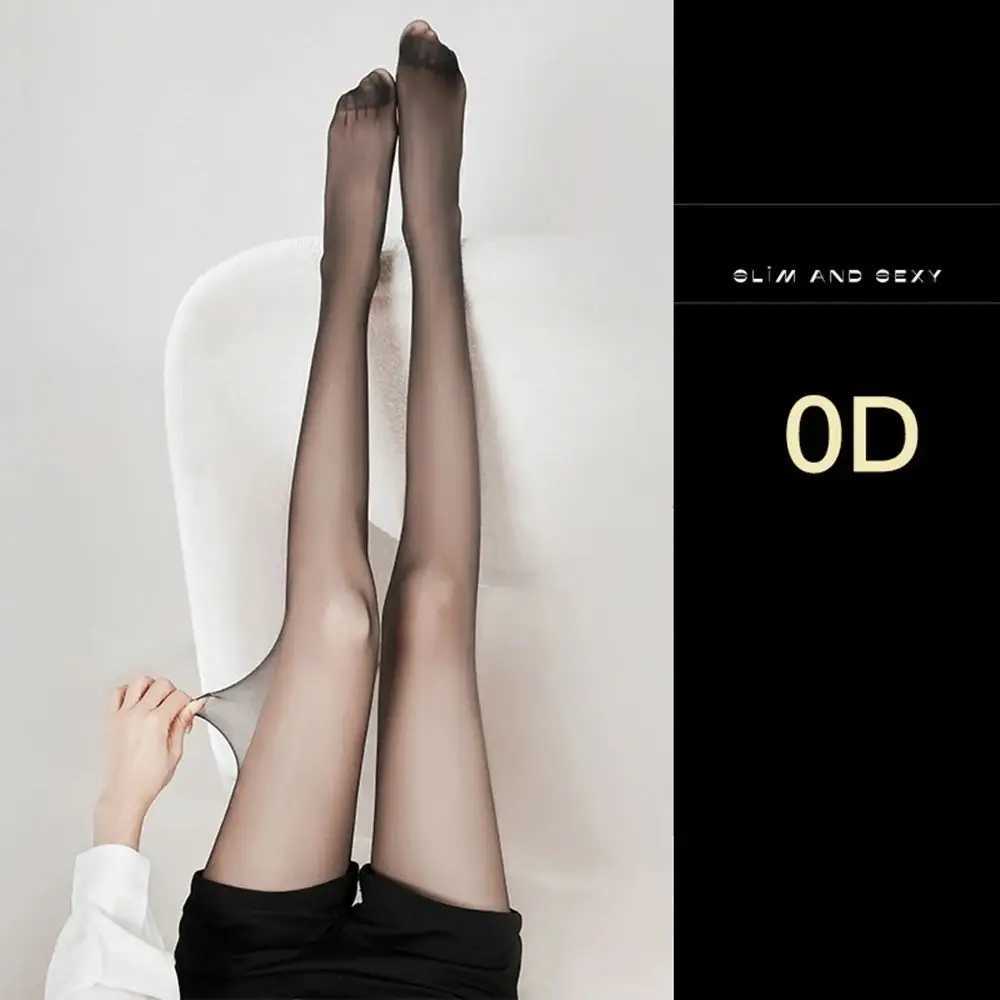 Thin Pantyhose Black Stockings Leggings Hosiery Slim Breathable See Silk Through Anti-hook Ultra Tights T250219