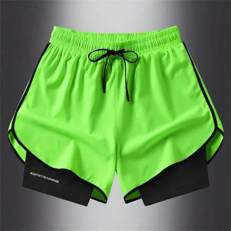 Mens Sportswear 2 In Lightweight Training Shorts Male Clothes For Gym Workout Yoga W250219