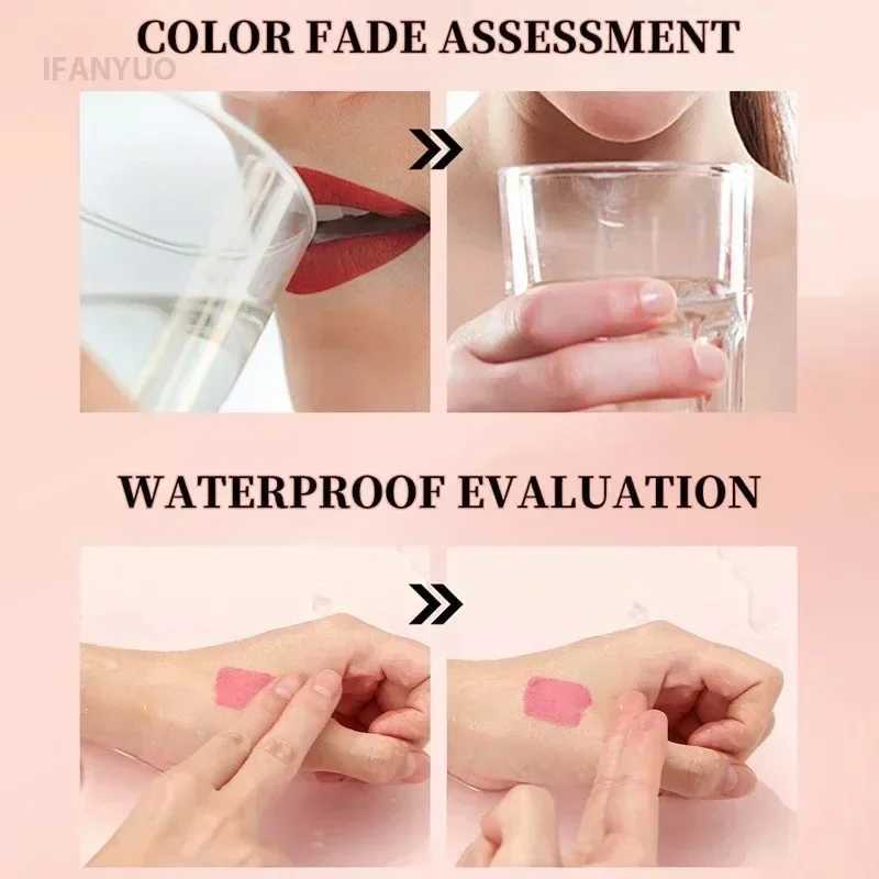 10Color Non-stick Cup Velvet Stain Gloss Lip Glaze Mist Liquid Matte Lipstick Waterproof Long-lasting High Pigment Lips CosmeticW250219