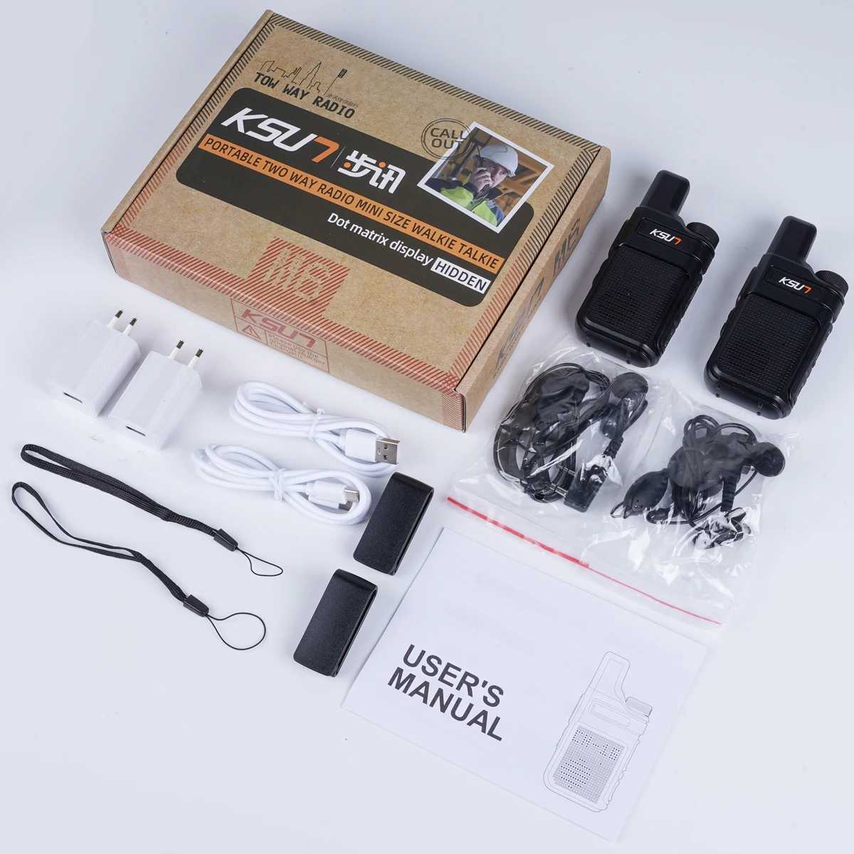 Walkie Talkie Portable Mini Communication Radio Profesional PMR 446 Talkie Walkies Two Way Radio Transceiver KSUN M6 QualityXJ250219