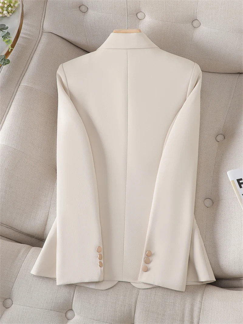 Spring Autumn Blazers Small Suit Jacket Women Fashion HighQuality Professional Ladies Female Outerwear 250213