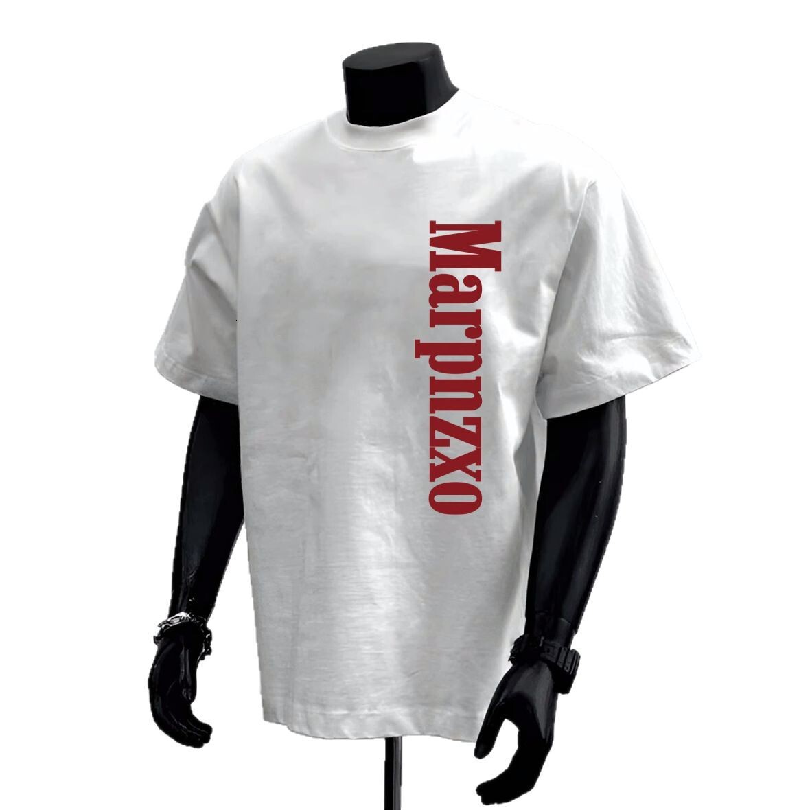 2025 New American Retro Casual Designer T-shirt Neutral Pure Cotton Short Sleeve T-shirt Personalized Printed Loose Sport Men's Short Sleeve Top