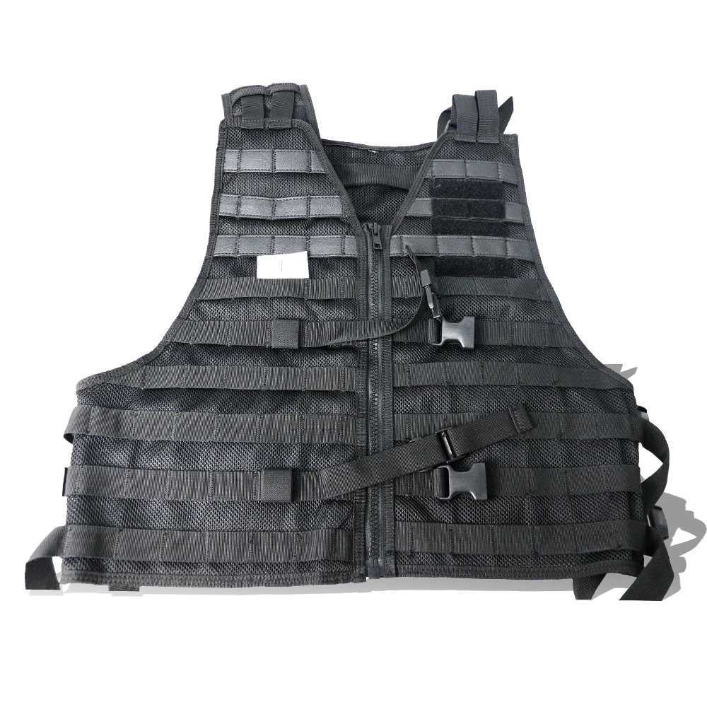 Tactical MolLE PROtective zipper vest Safety vest AdjustabLE breathabLE mesh woven Quick rEMoval MolLE vestXJ250219