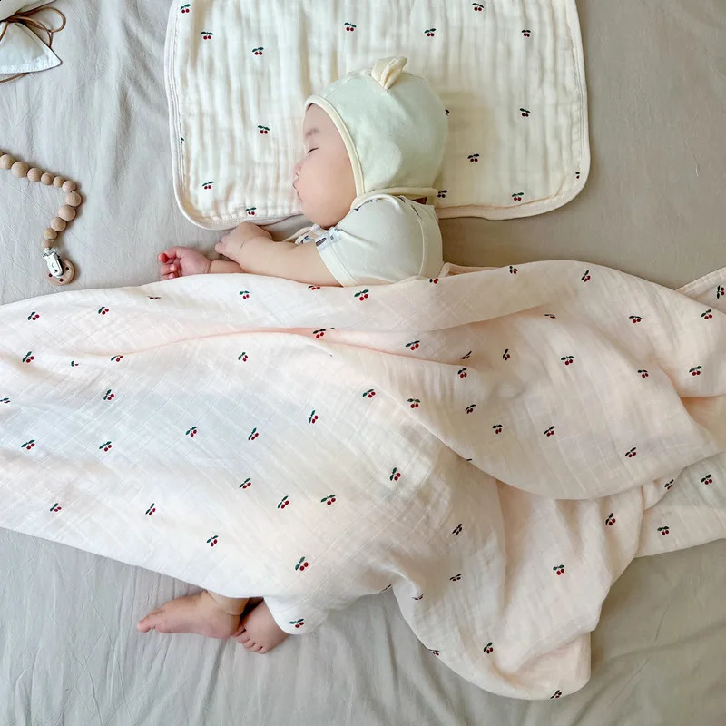 Baby Swaddle Wrap Cotton Muslin Blankets for born Babies Accessories Infant Receiving Blanket Swaddle Soft Gauze Bath Towel 250218