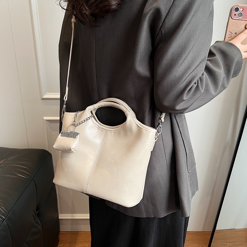 Korean version women's high-end handbag, 2025 spring new item, vegetable basket bag, simple and versatile single shoulder crossbody bag #swissmil