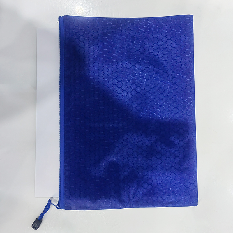 Customized A4 Ball Pattern File Bag Waterproof Canvas Zipper Bag Stationery Bag Printed LOGO