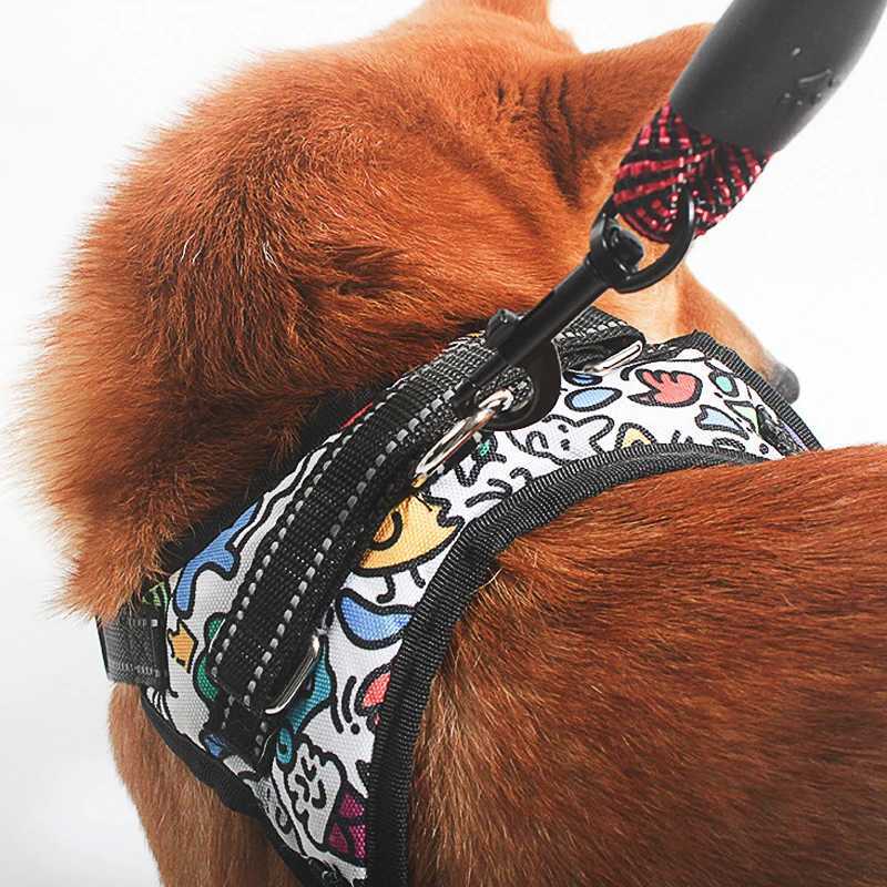 Dog Leash With Comfortable Padded Handle Double Duty Traction Rope Dog Accessories for Small Large Dogs Enhance Safety And ContrXJ250218