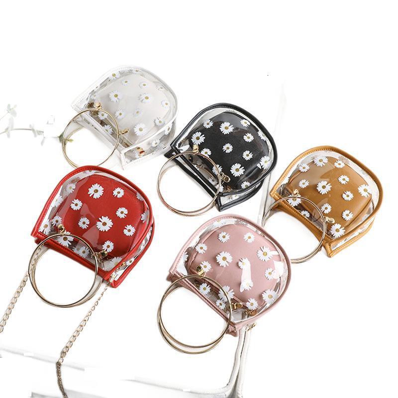 Women 2025 New Daisy Printed Jelly Mother and Child Personalized Single Shoulder Women's Fashionable Crossbody Bag #swissmilitary